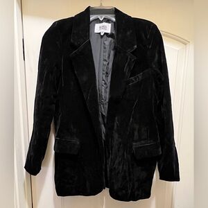 BB Dakota/Steve Madden Black Velvet Blazer